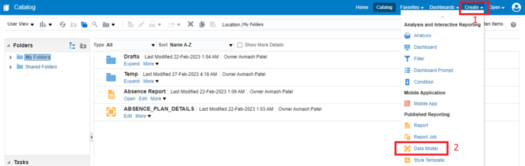 Create Data Model