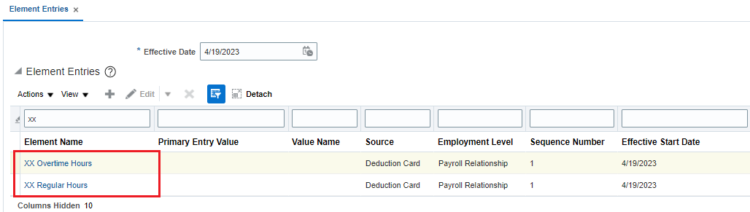 OTL Elements transfer to payroll